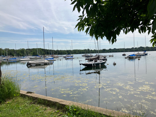 Lake Harriet, Minneapolis, Minnesota - Summer day with sailboats