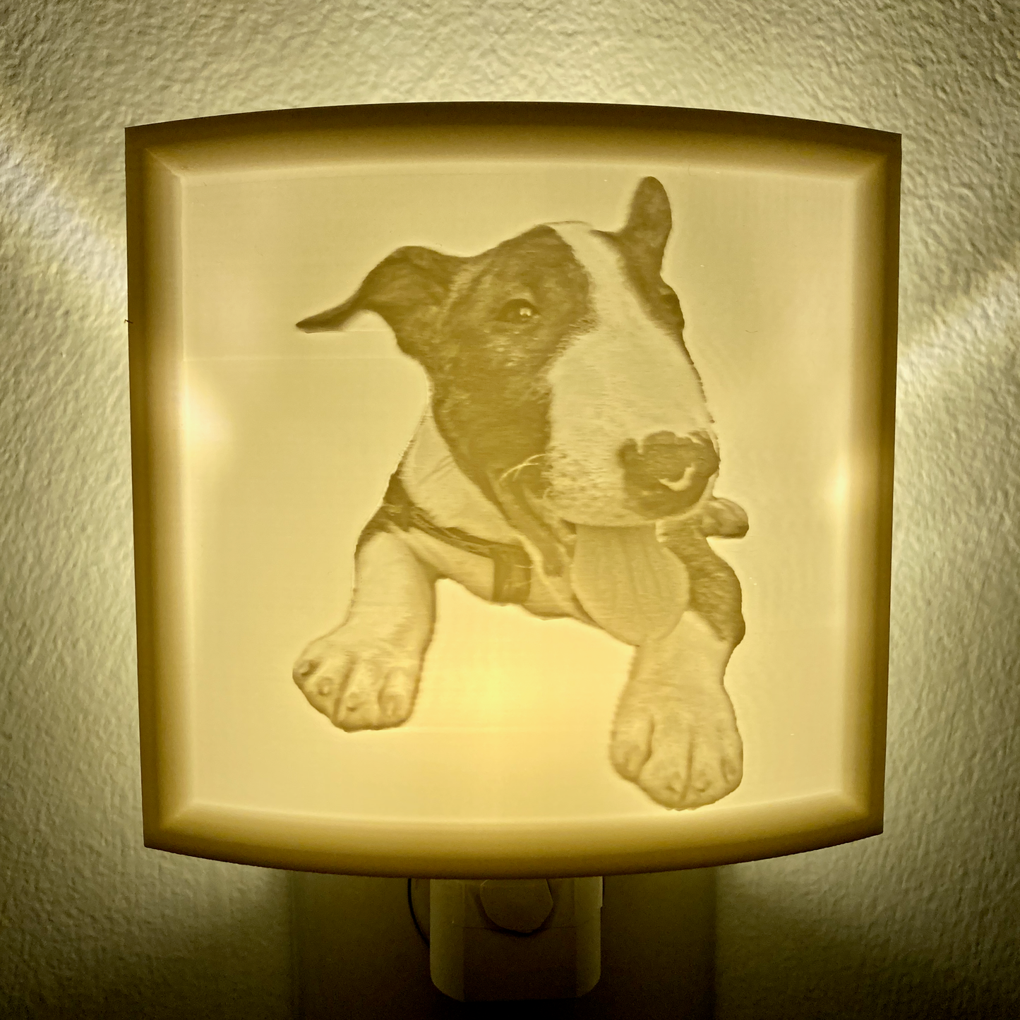 Frankie puppy Lithophane Nightlight