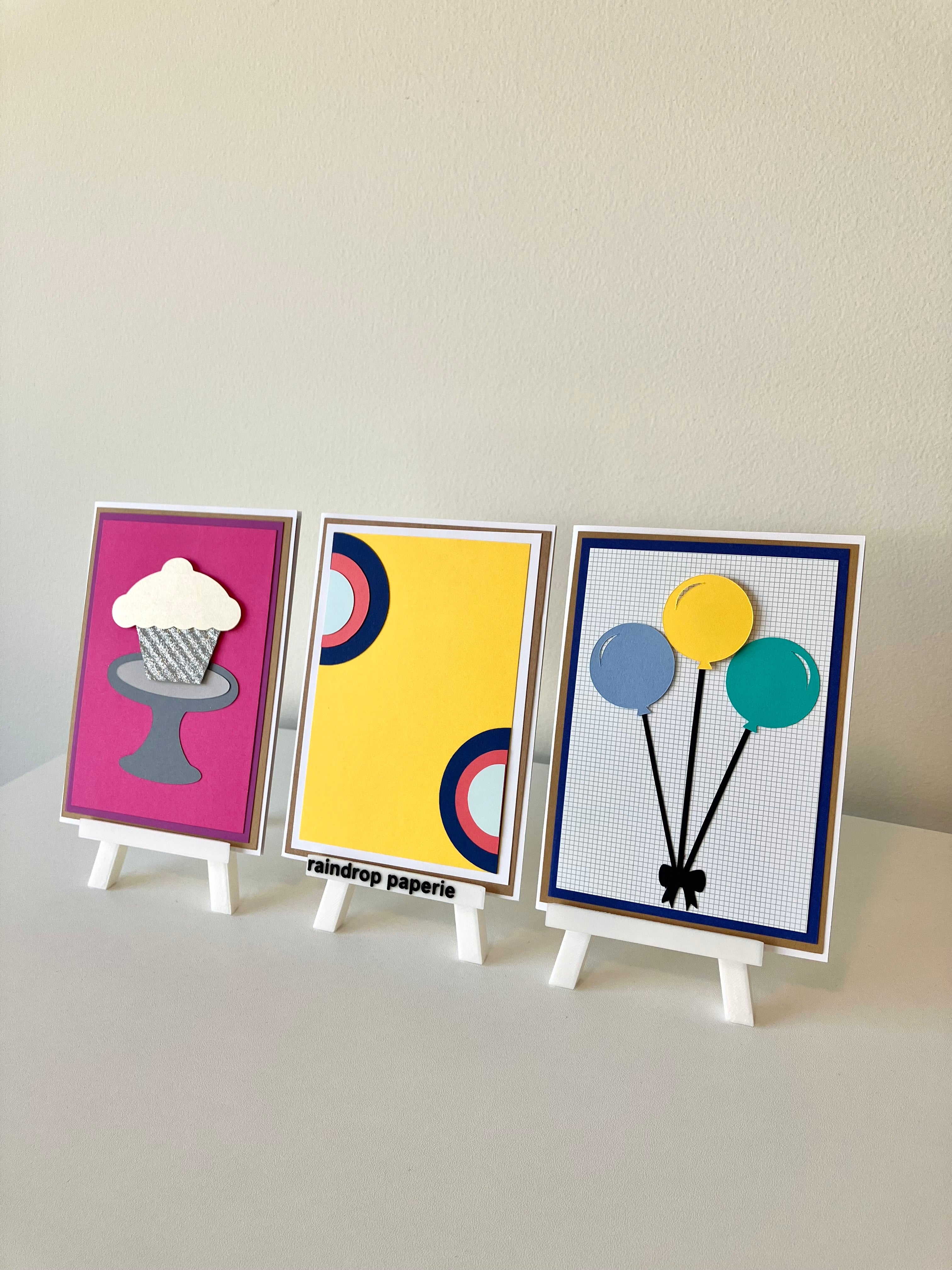 Handmade Greeting Cards on Easels