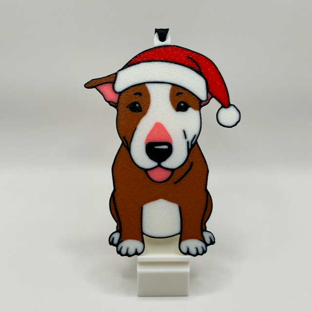 Jolly Bull Terrier Ornament