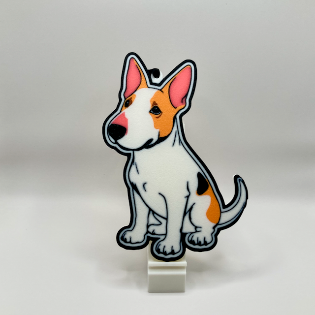 Pink Ear Bull Terrier Ornament