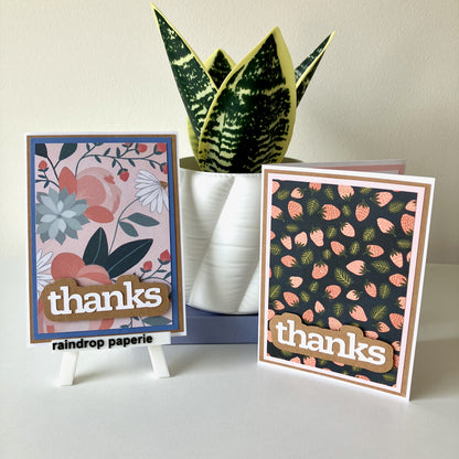 A Note of Thanks Greeting Cards