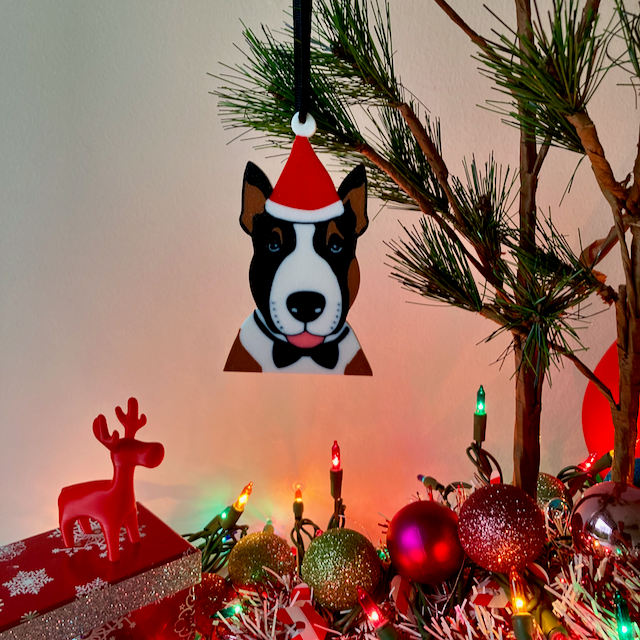 Bow Tie Bull Terrier Ornament