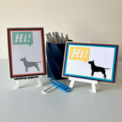 ¡Hola Bull Terrier! Tarjetas de felicitación