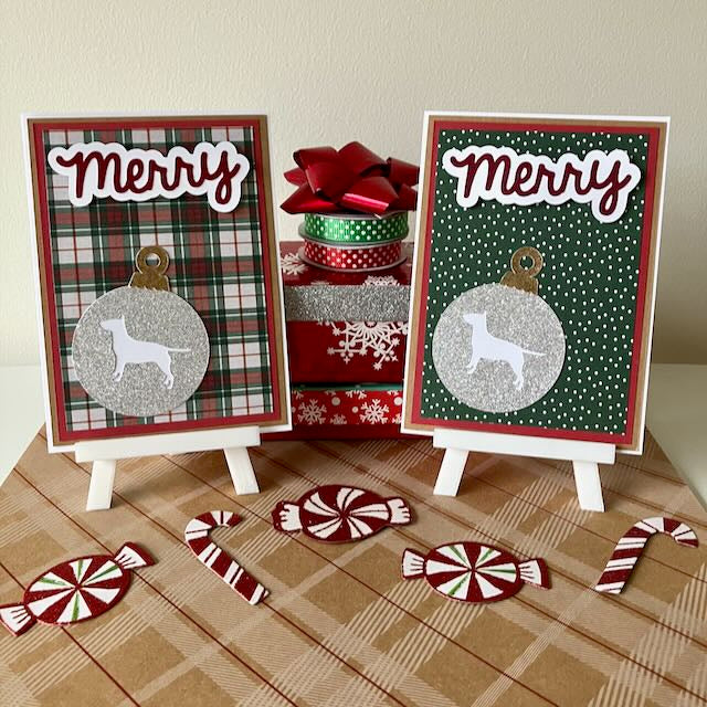 Bull Terrier Ornament Greeting Cards