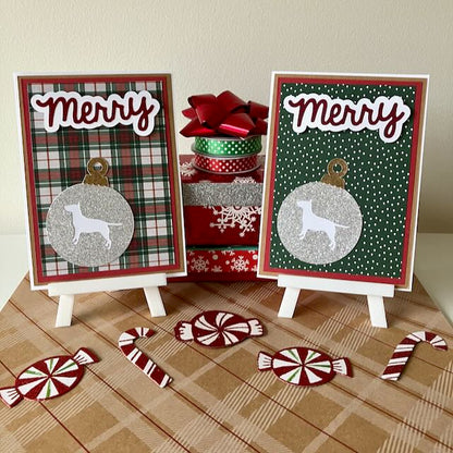 Bull Terrier Ornament Greeting Cards