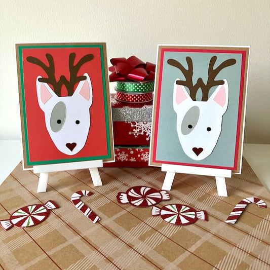 Bully Reindeer Greeting Cards