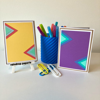 Geometric Design Greeting Cards