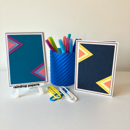 Geometric Design Greeting Cards