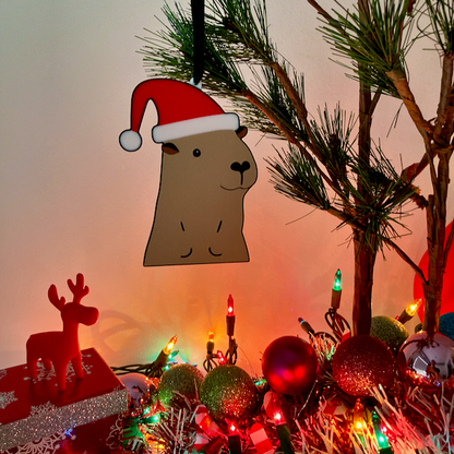 Here Comes Capybara Ornament