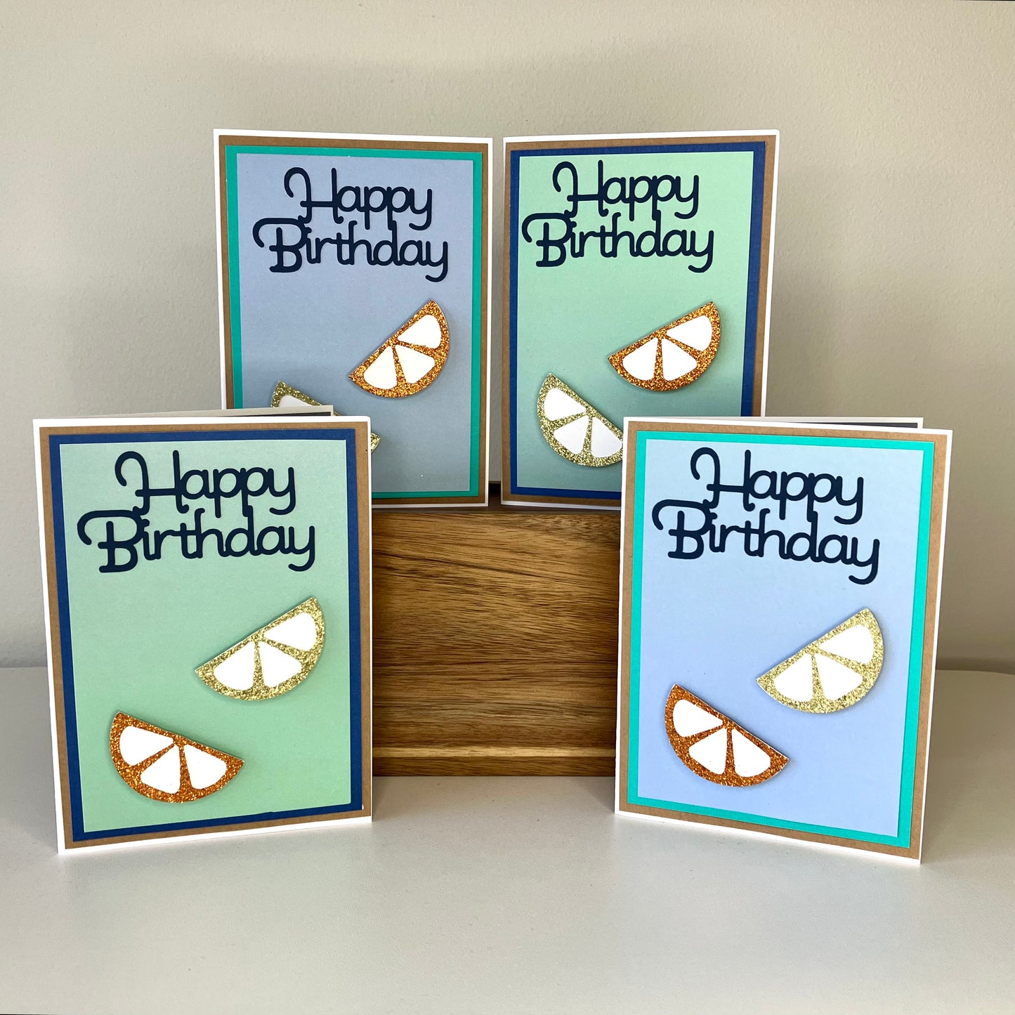 Happy Birthday Citrus Greeting Cards Blank Inside