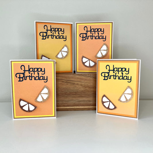 Happy Birthday Citrus Greeting Cards Blank Inside