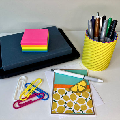 Bright Six Color Stackable Pen/Pencil Holder