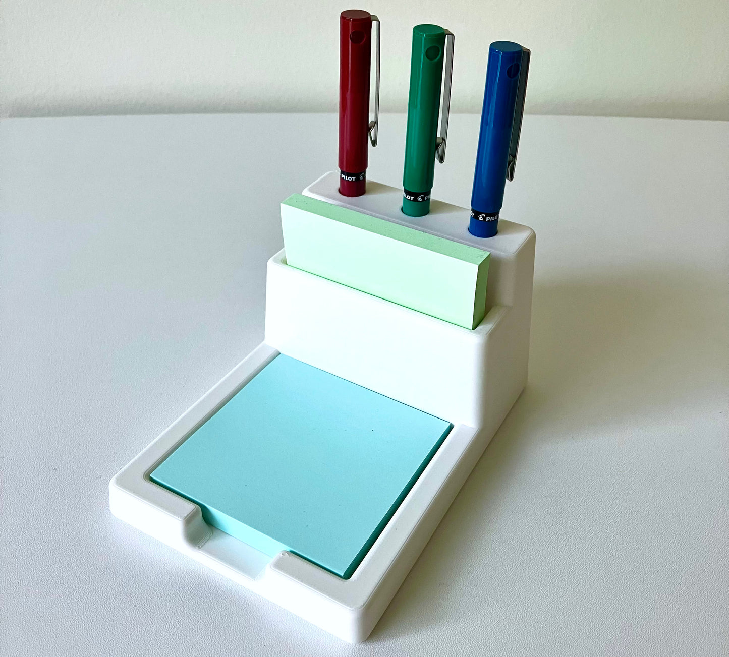 Note Pad and Pen Desk Organizer