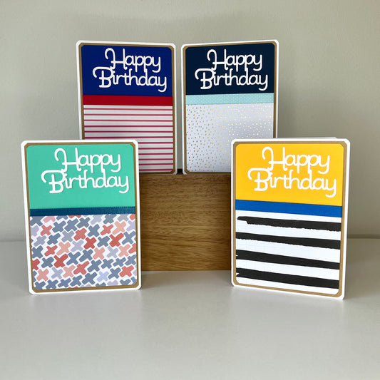 Happy Birthday Handmade Greeting Cards Blank Inside