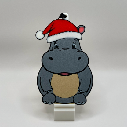 Holiday Hippo Ornament