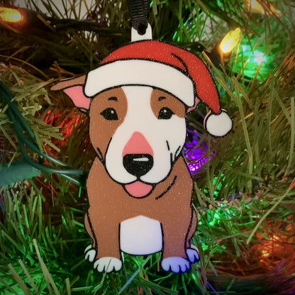 Jolly Bull Terrier Ornament