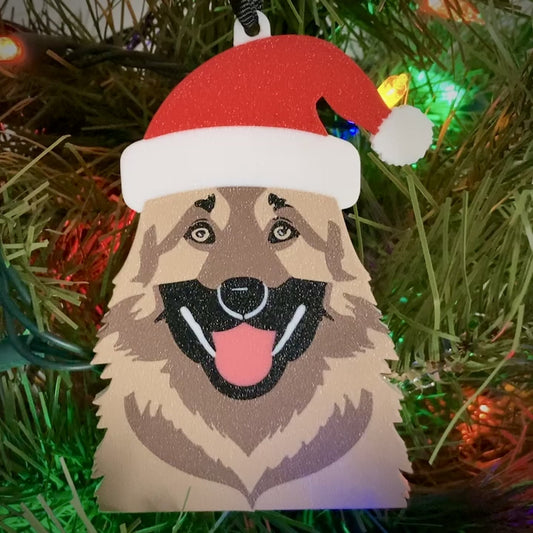 Excited German Shepherd Ornament