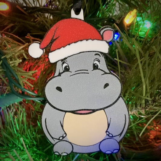Holiday Hippo Ornament