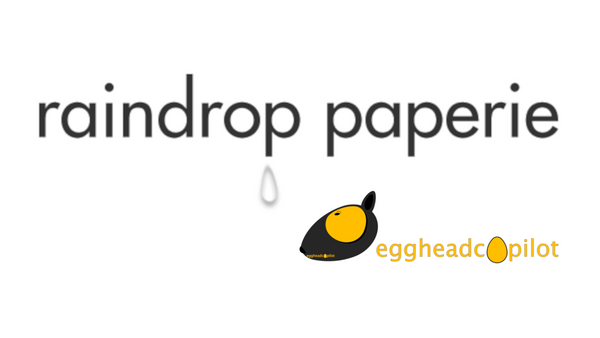 raindrop paperie and eggheadcopilot logo