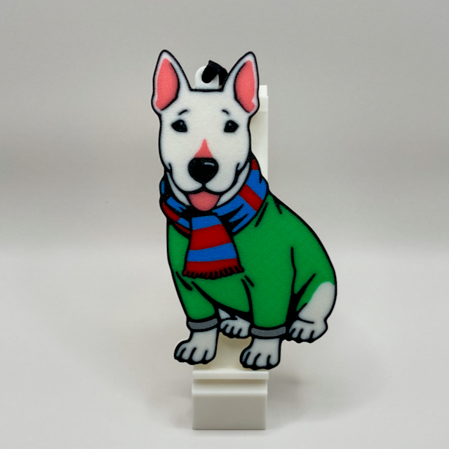 Sweater Weather Bull Terrier Ornament